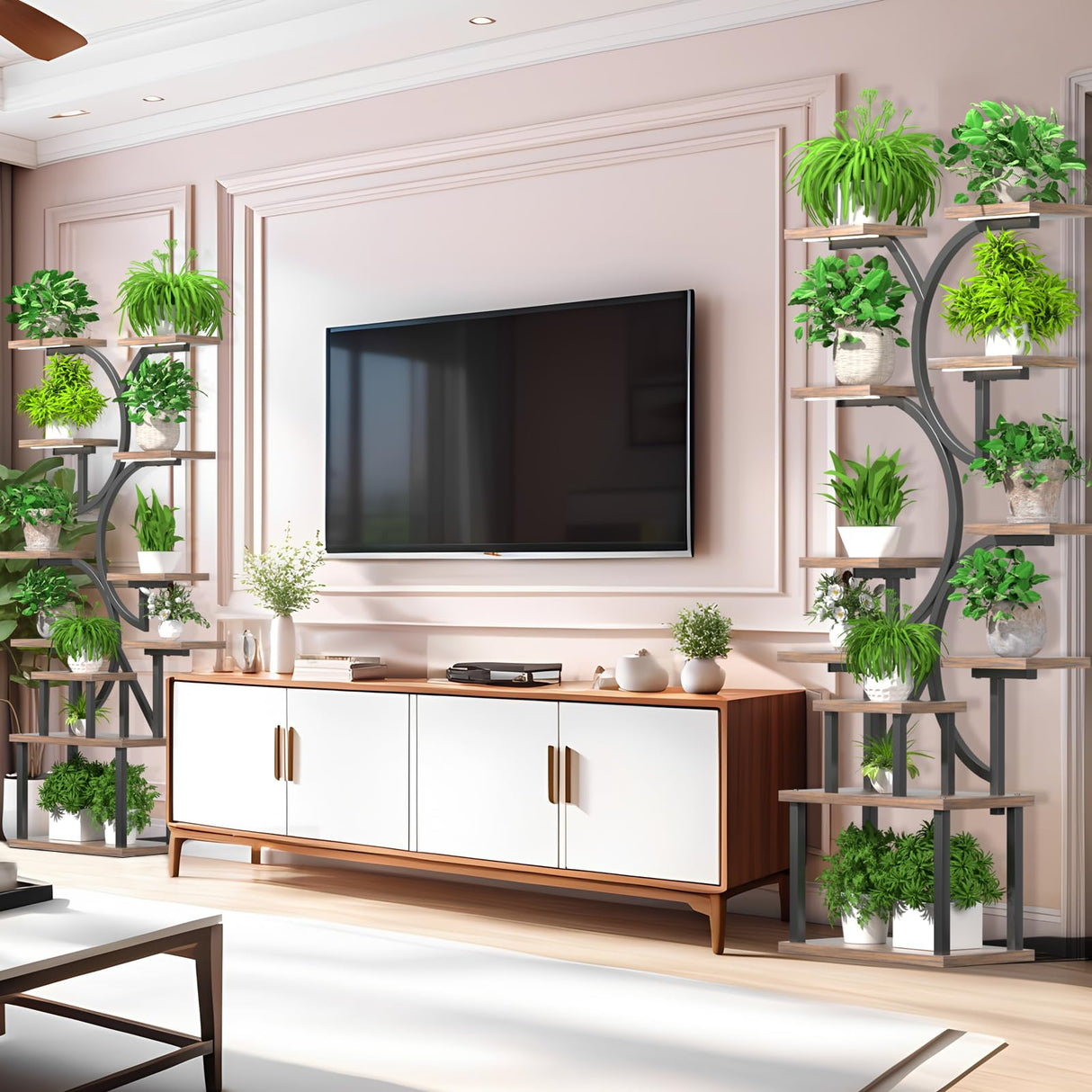 Verdant Curve 65" - 11 Tier Plant Stand with Grow Lights