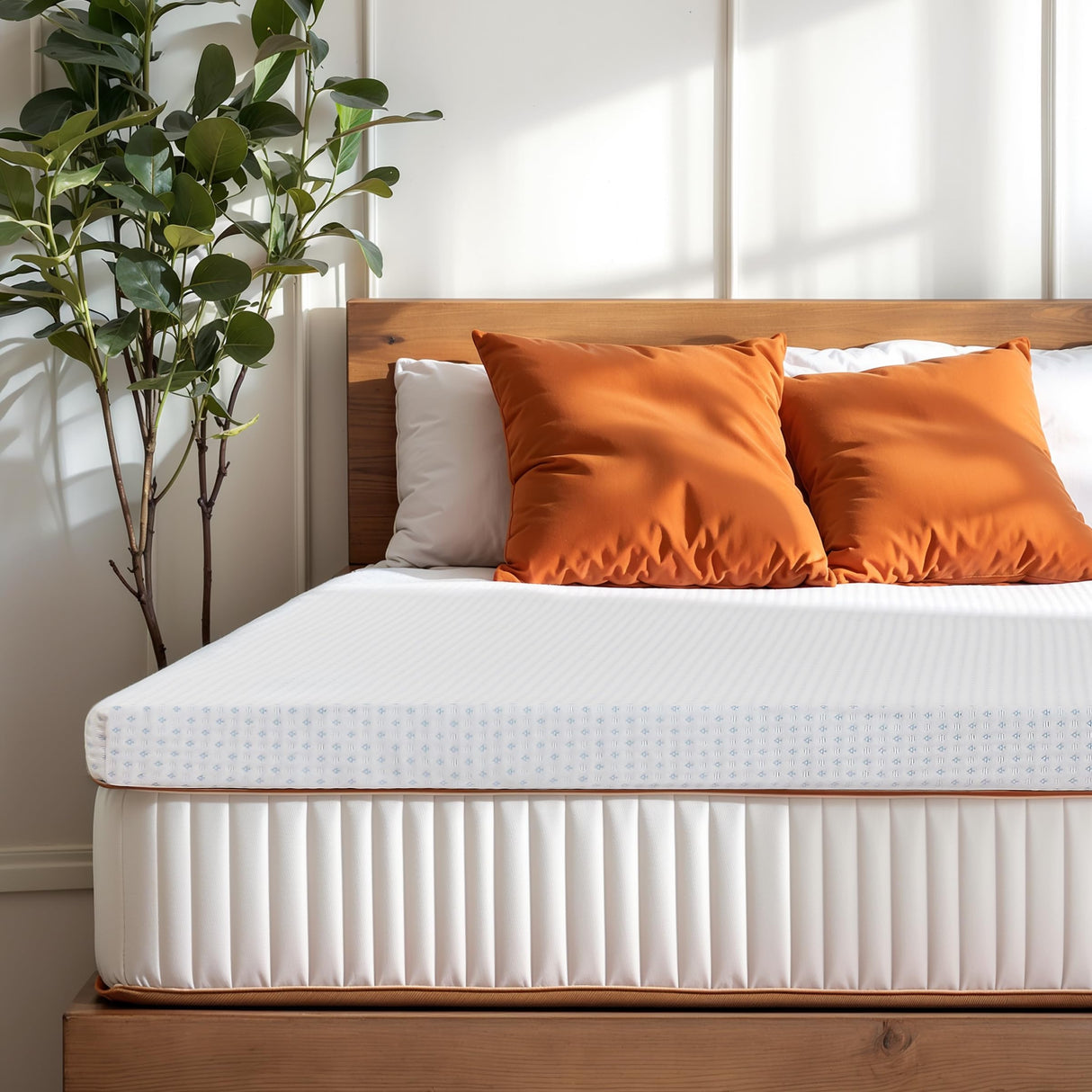 4 Inch Memory Foam Mattress Topper Full Size Bed Topper with Removable Breathable Soft Cover