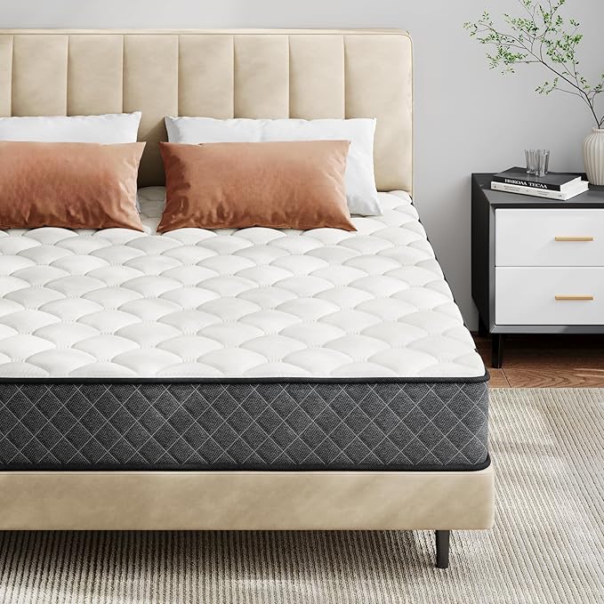 Queen Mattress,10 Inch Hybrid Mattress in a Box