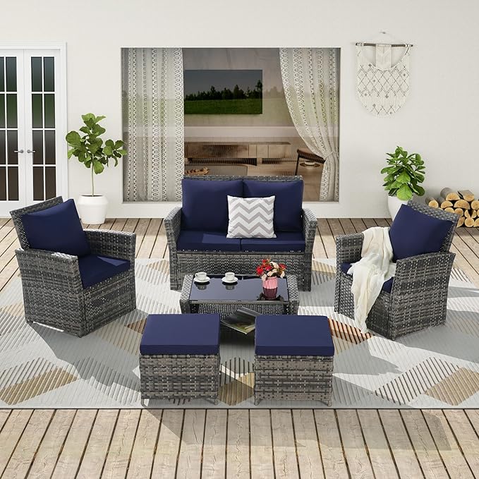 Patio Furniture Set 4 Pieces of Outdoor Furniture