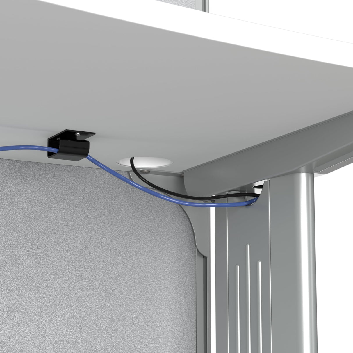 VersaCube L-Shaped Modular Office Workstation with Storage & Privacy Panels