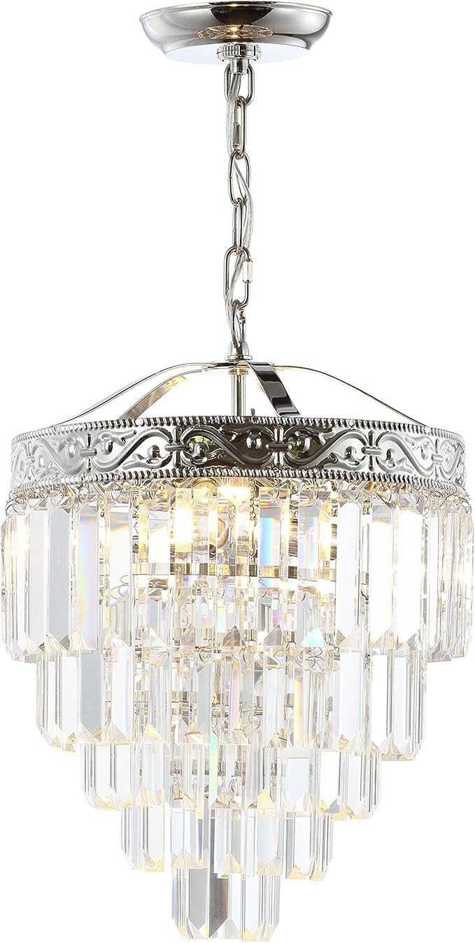 JYL9007A Wyatt 20" 4-Light Crystal LED Chandelier Contemporary,Classic
