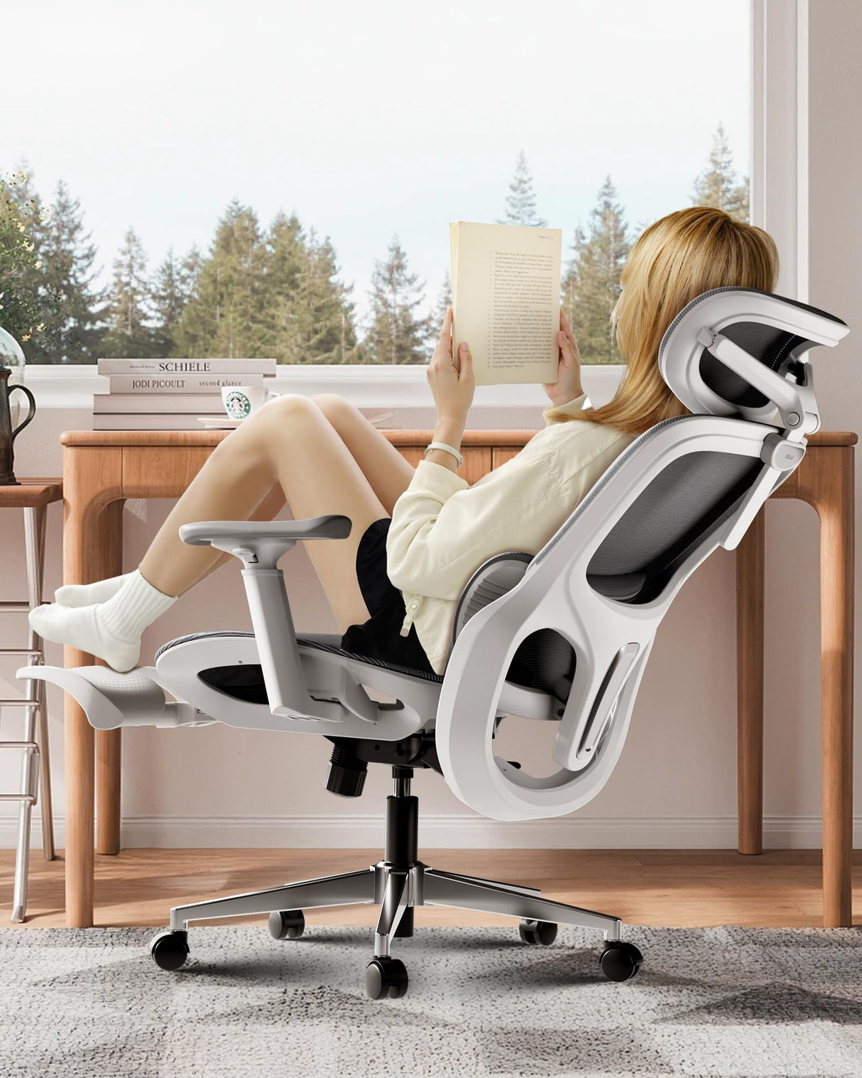 P2 Ergonomic Office Chair with 3D Lumbar Support & Footrest