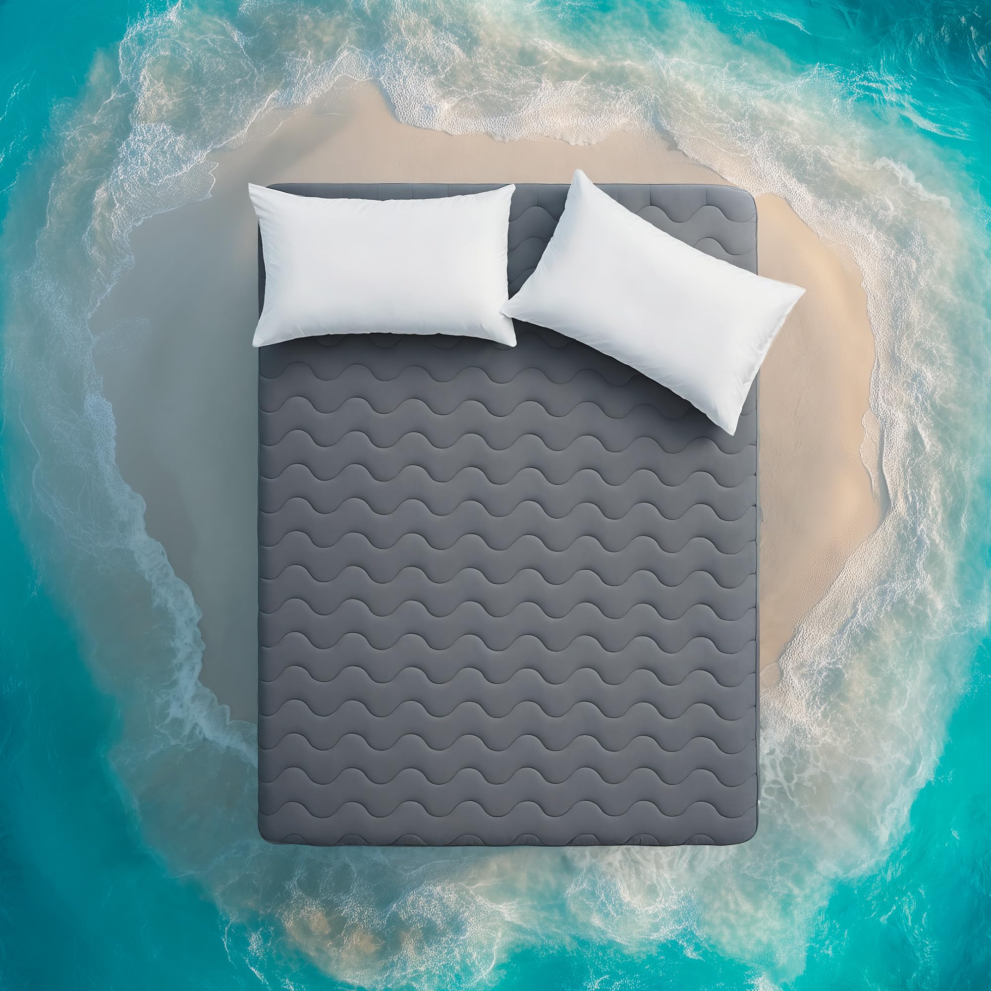 Cooling Mattress Pad Full, Waterproof Bedding Protector for Hot Sleepers, Soft & Breathable Mattress Topper