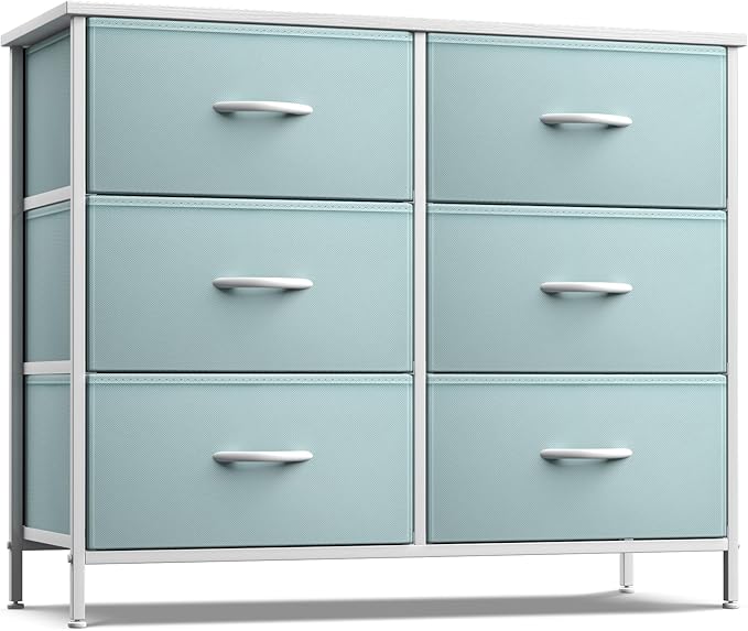 Dresser with 6 Drawers - Furniture Storage Tower Unit for Bedroom, Hallway