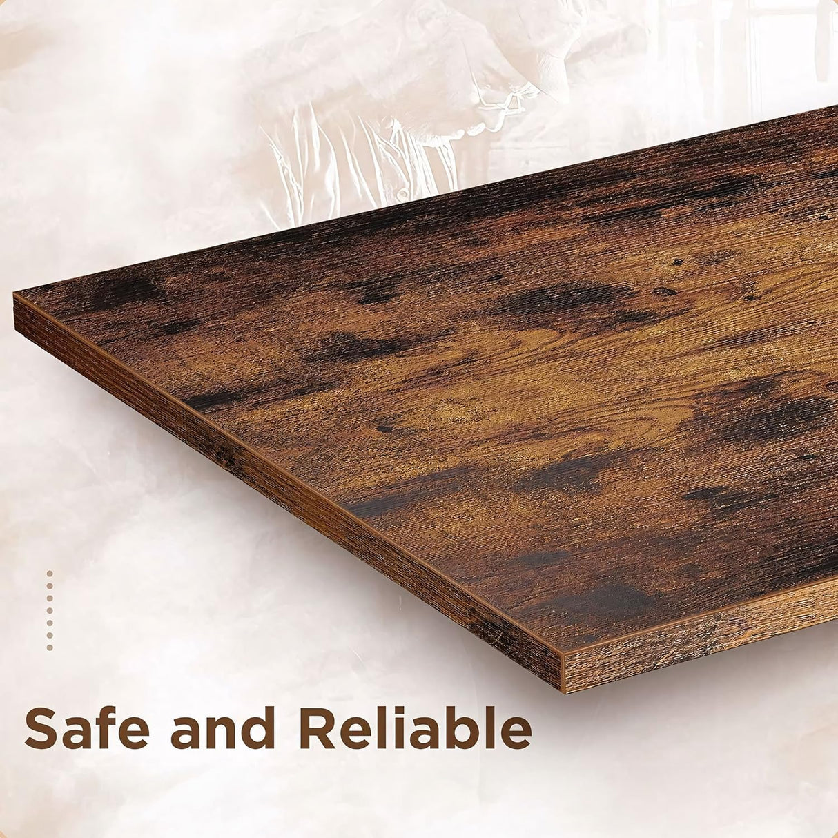 SUPERLELE 6 Shelf Bookshelf with Drawer, Retro Tree Bookcase Floor Standing Bookcase for CDs/Movies/Books, Utility Book Organizer Shelves for Bedroom, Living Room, Home Office