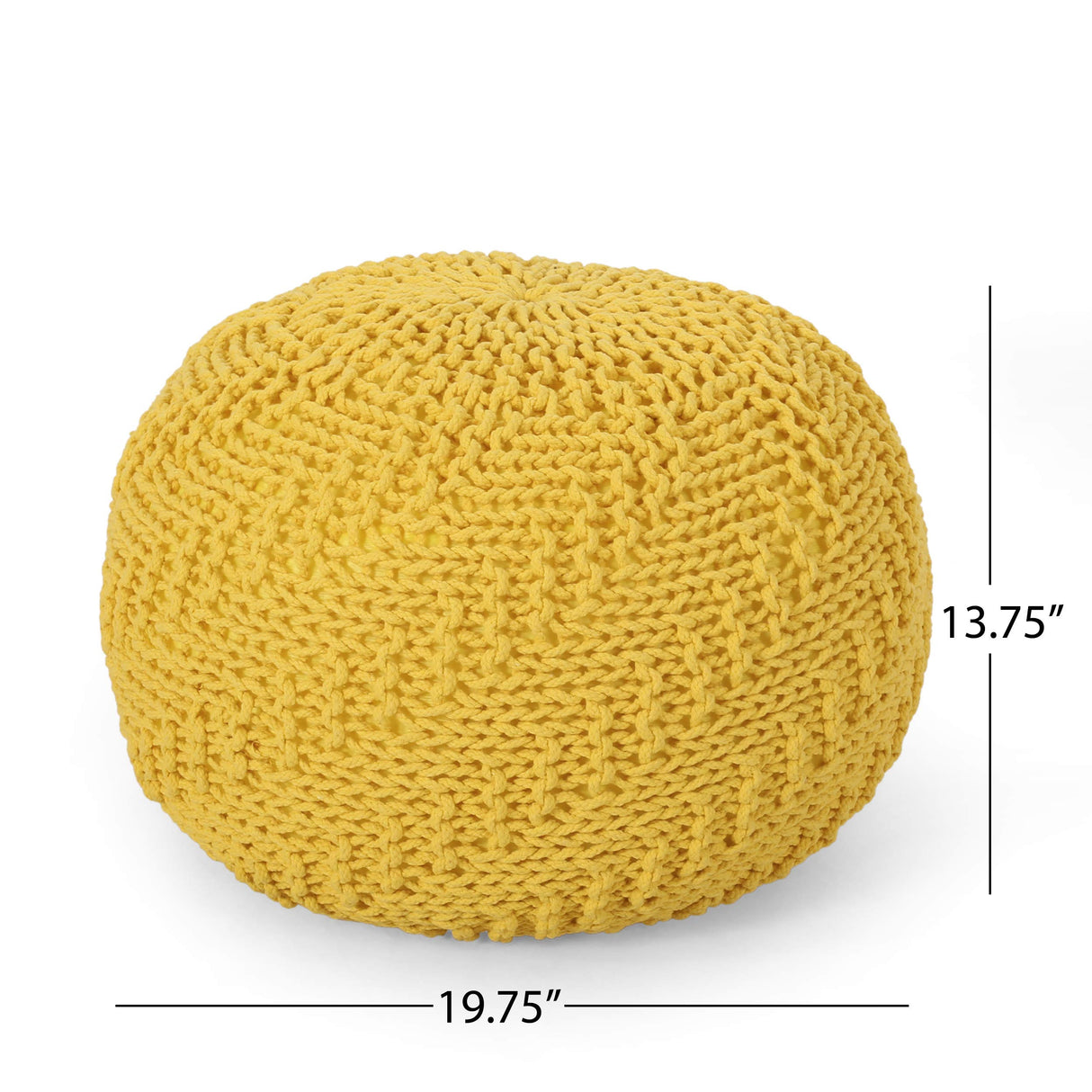 Home Pouf, Yellow