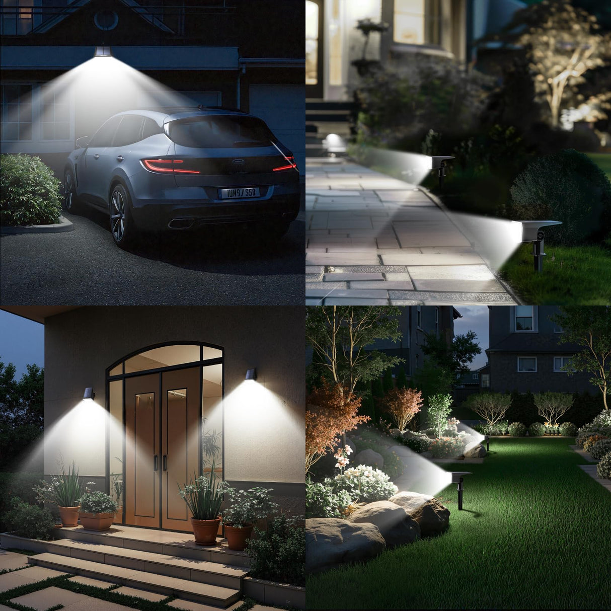 59 LED Super Bright Outdoor Solar Lights for Yard, 3 Lighting Modes