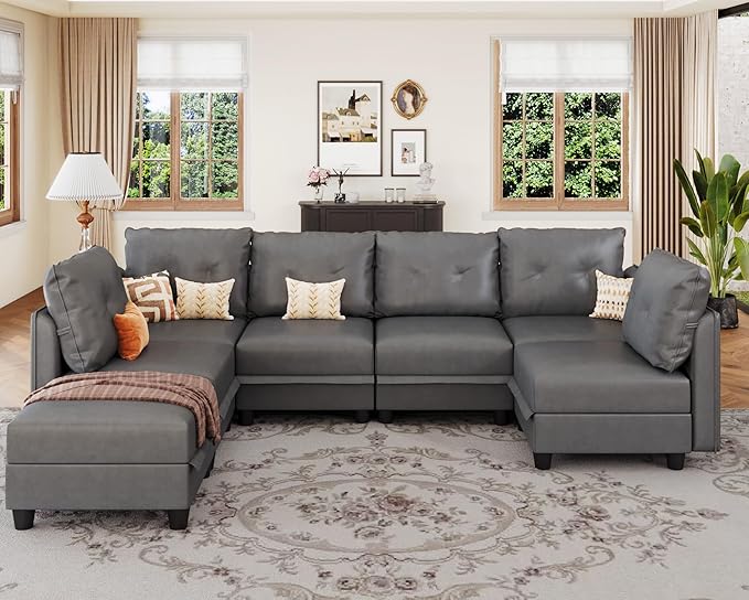 Modular Sectional Sofa, Convertible U Shaped Sectional Couch
