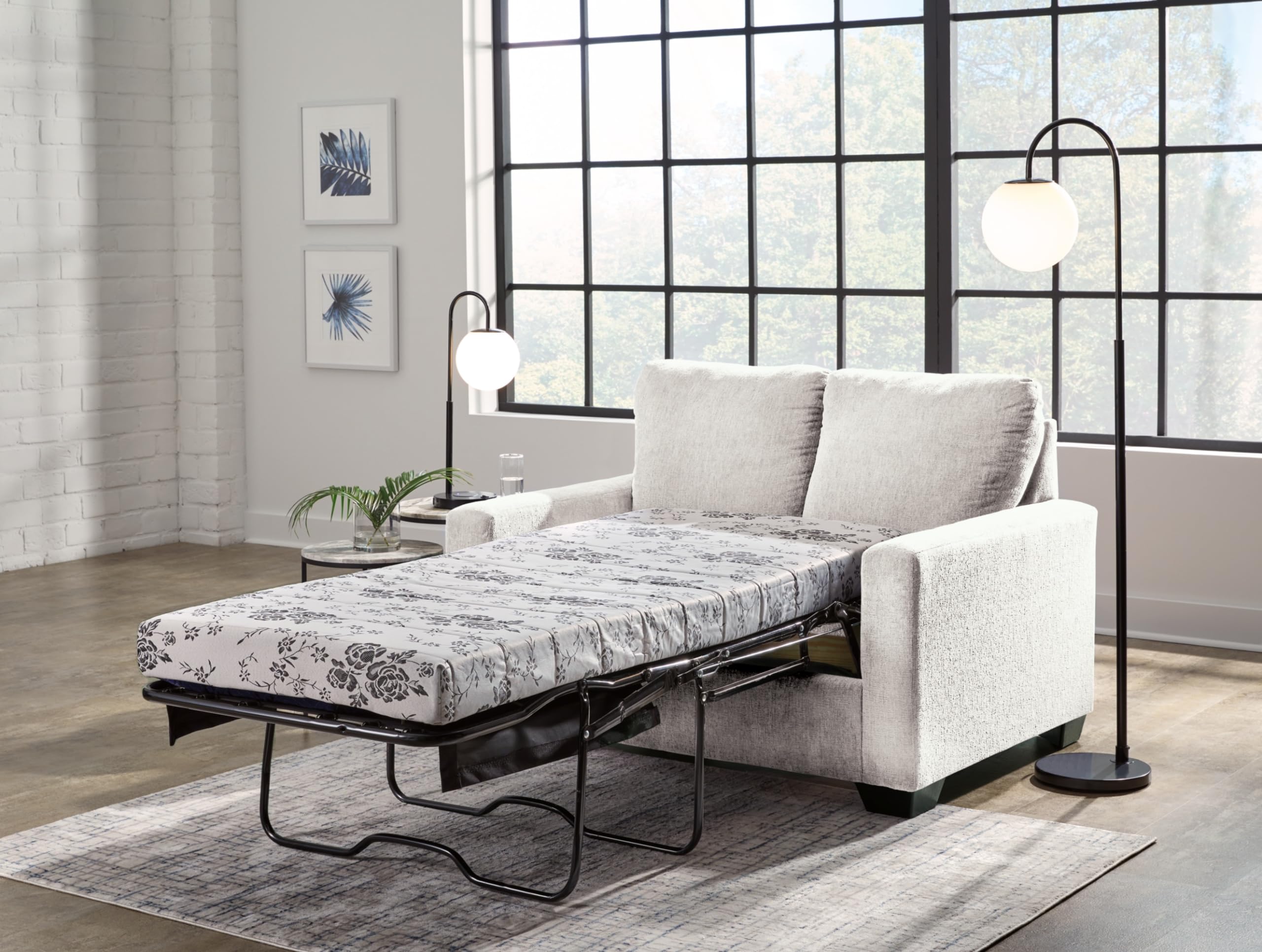 Rannis Coastal 2-in-1 Sofa Sleeper with Folding Gel Memory Foam Mattress