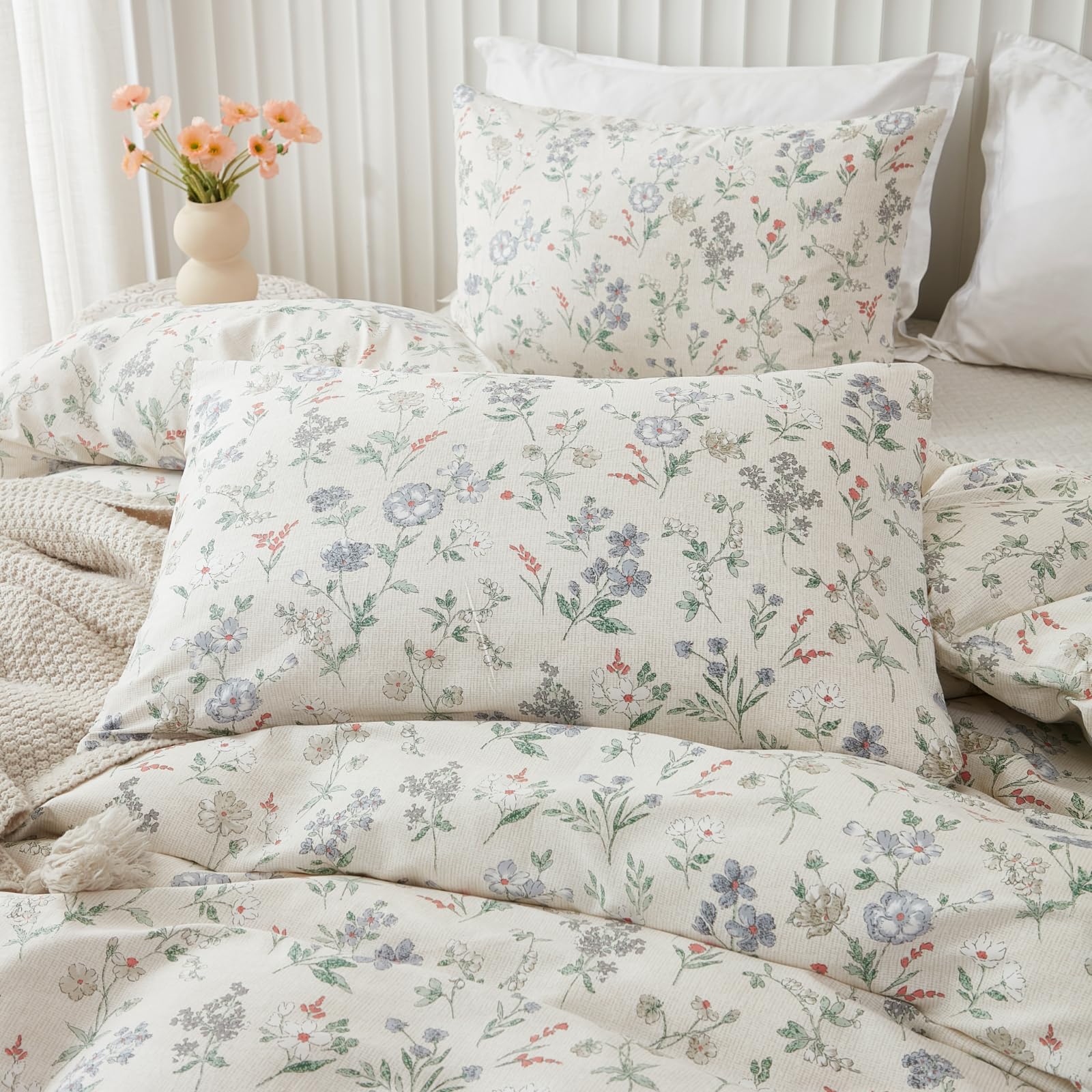 Floral Comforter Set King Size Green Floral Bedding Set