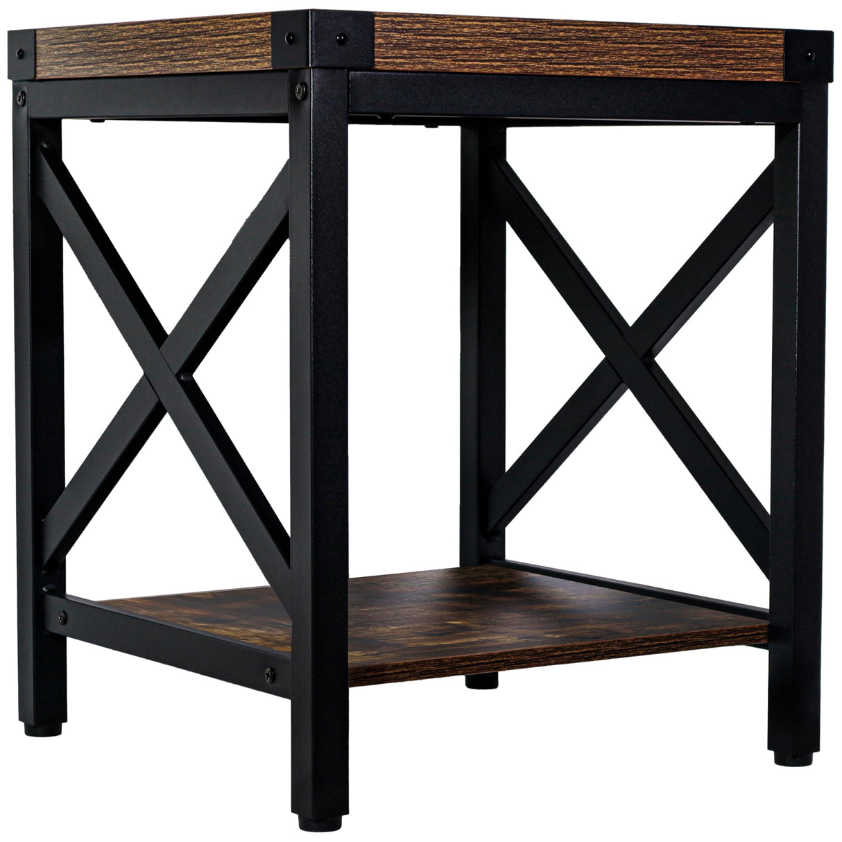 Industrial End Table, Small Side Table