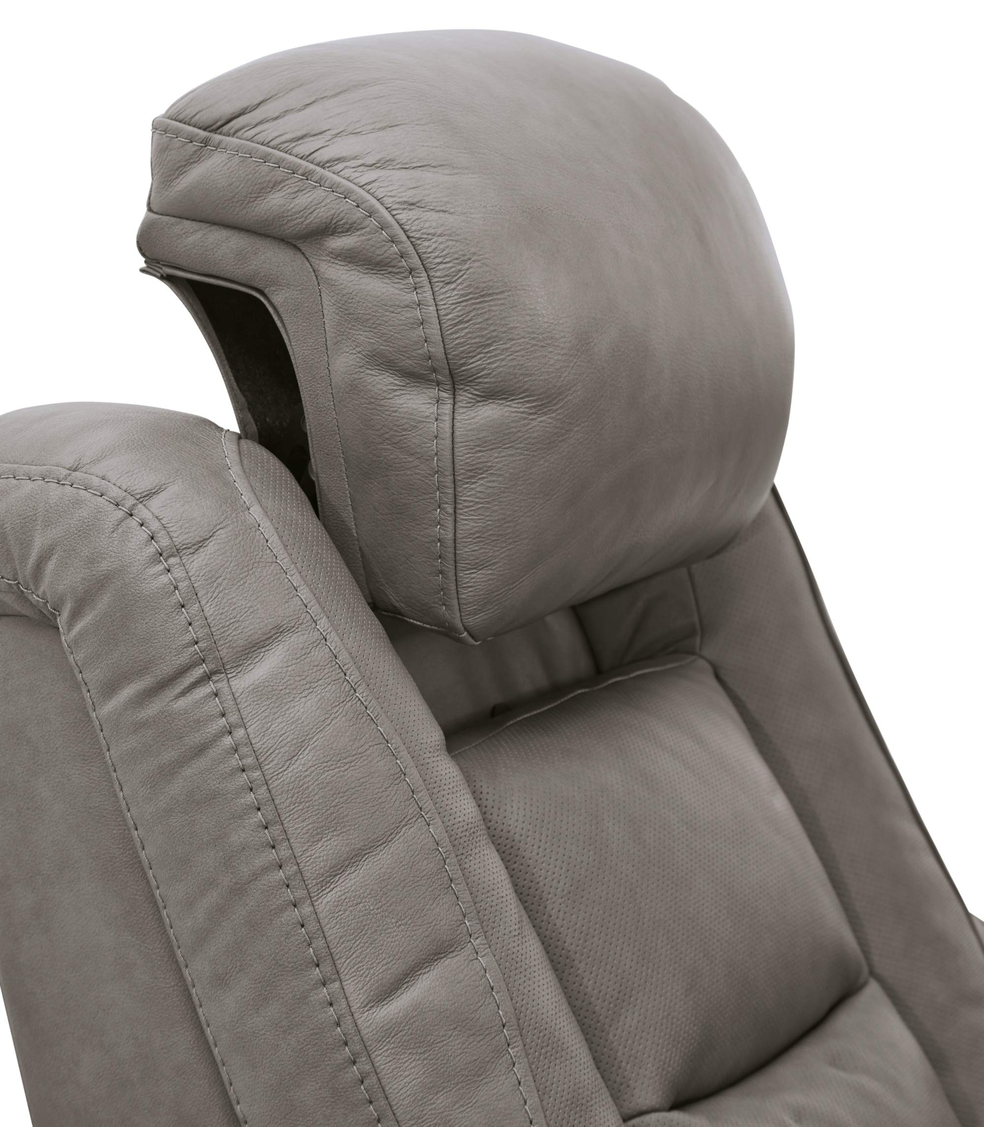 RelaxPro Volt Recliner – Leather Power Chair with Adjustable Headrest & Wireless Charging