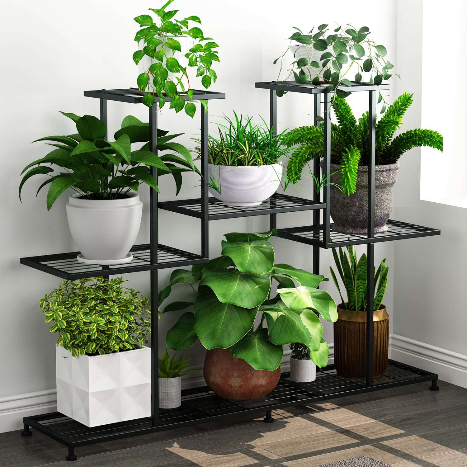 Metal Plant Stand, 5 Tiers Multifunctional Plant Stands for Indoor Plants