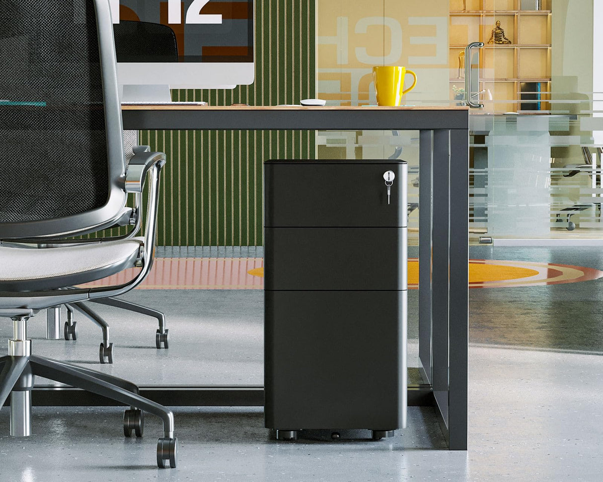 File Cabinet for Home Office, Fully Assembled Filing Cabinet