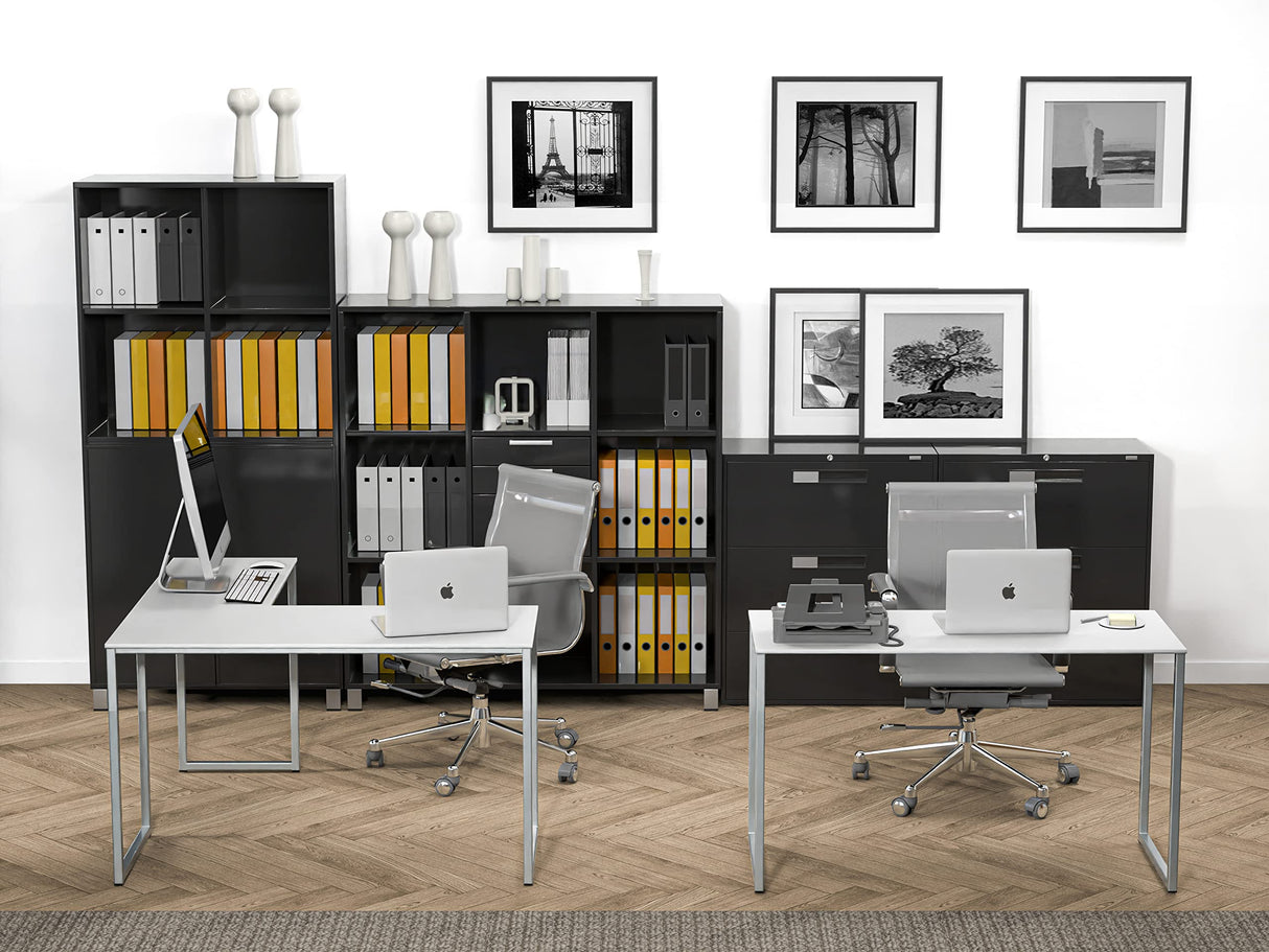 Mission 48 x 48 Inches L-Shape Home Office Computer Desk, White