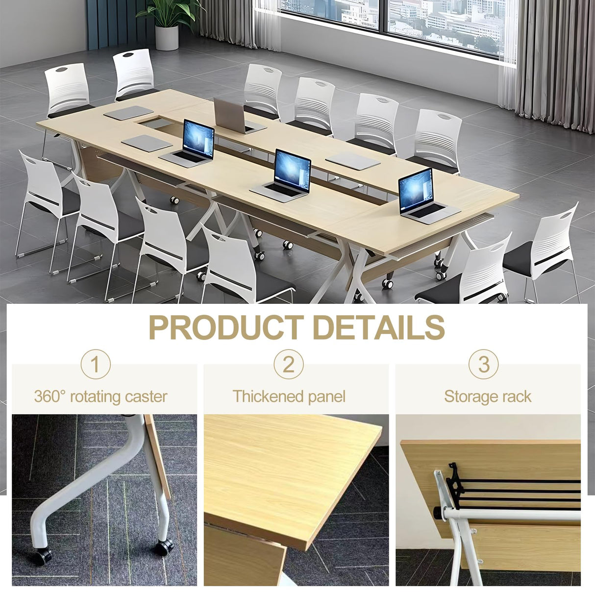 Conference Table Folding Conference Room Tables on Wheels