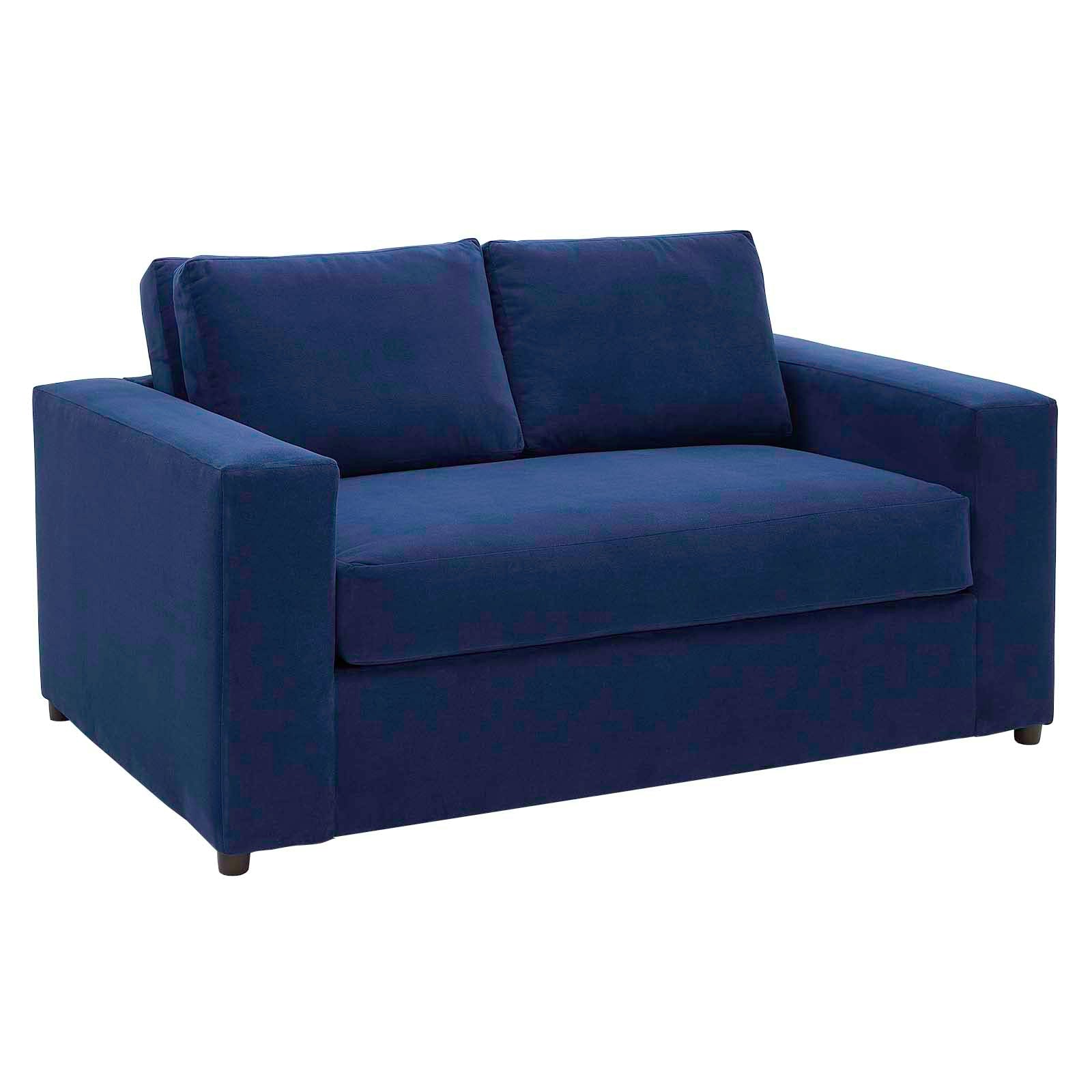 Avendale Velvet – Made in The USA with Bench Seat Cushion, Loveseat, Deep Navy