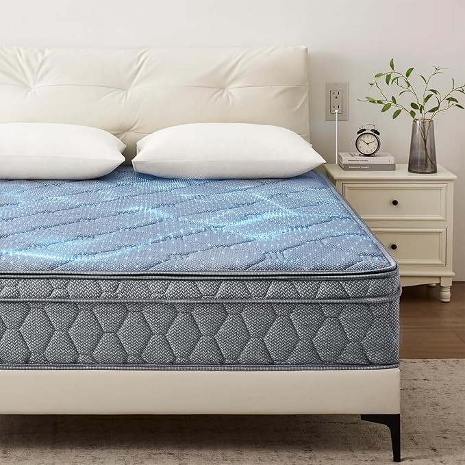 Queen Mattress 12 Inch Hybrid Mattress Queen Size - Memory Foam & Individually Pocket