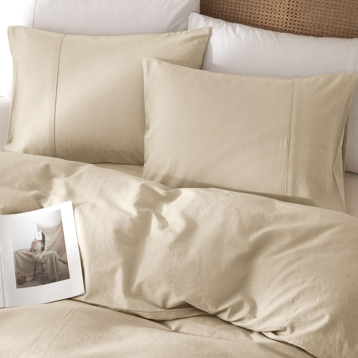 100% Linen Duvet Cover, Pure French Flax Linen Duvet Cover King