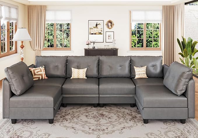 Modular Sectional Sofa, Convertible U Shaped Sectional Couch