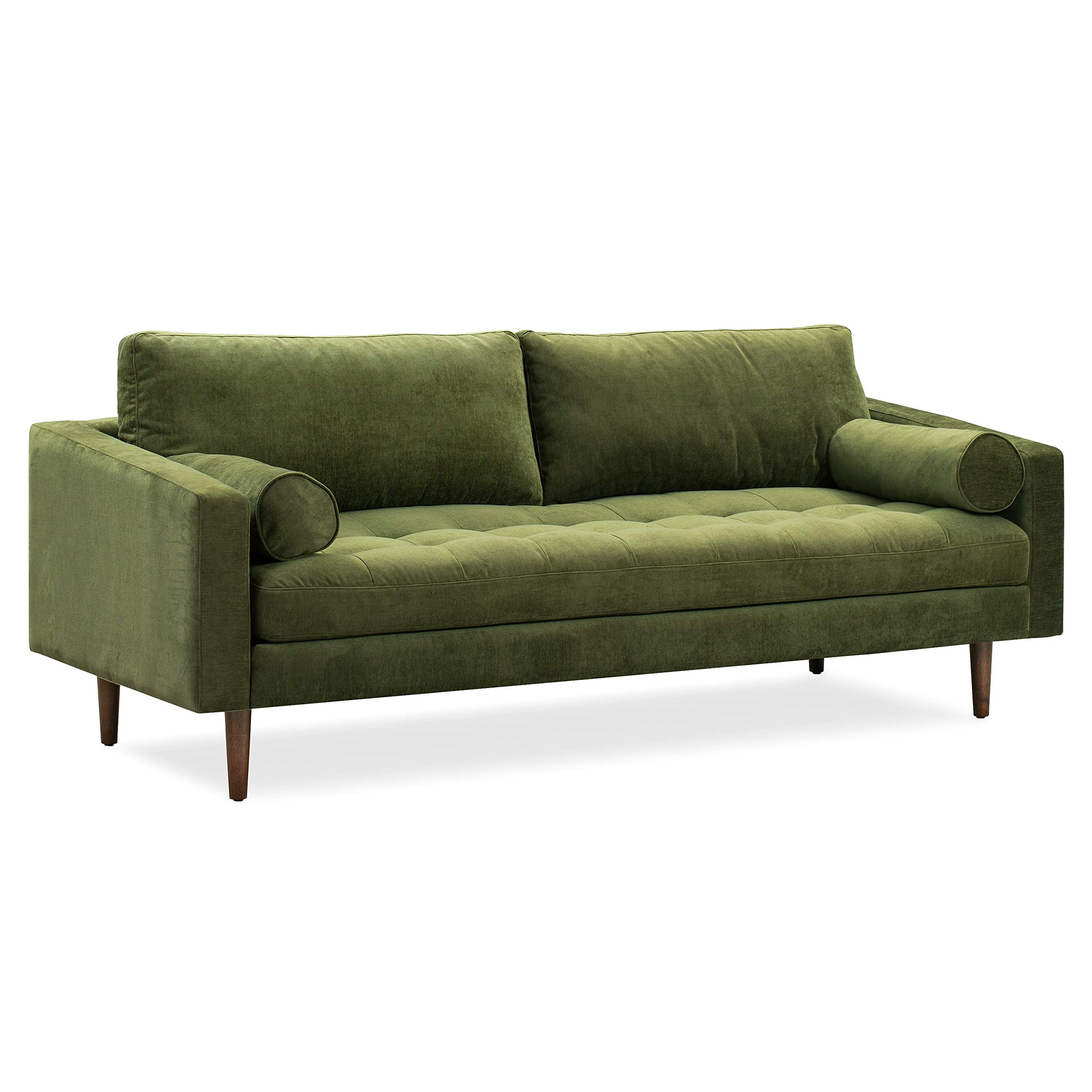Napa Sofa, 88.5 inches, Distressed Green Velvet