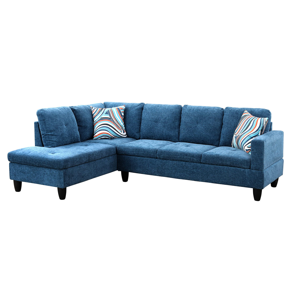 Couches for Living Room 2-Piece Modern Couch with Left Chaise Sectional Couch