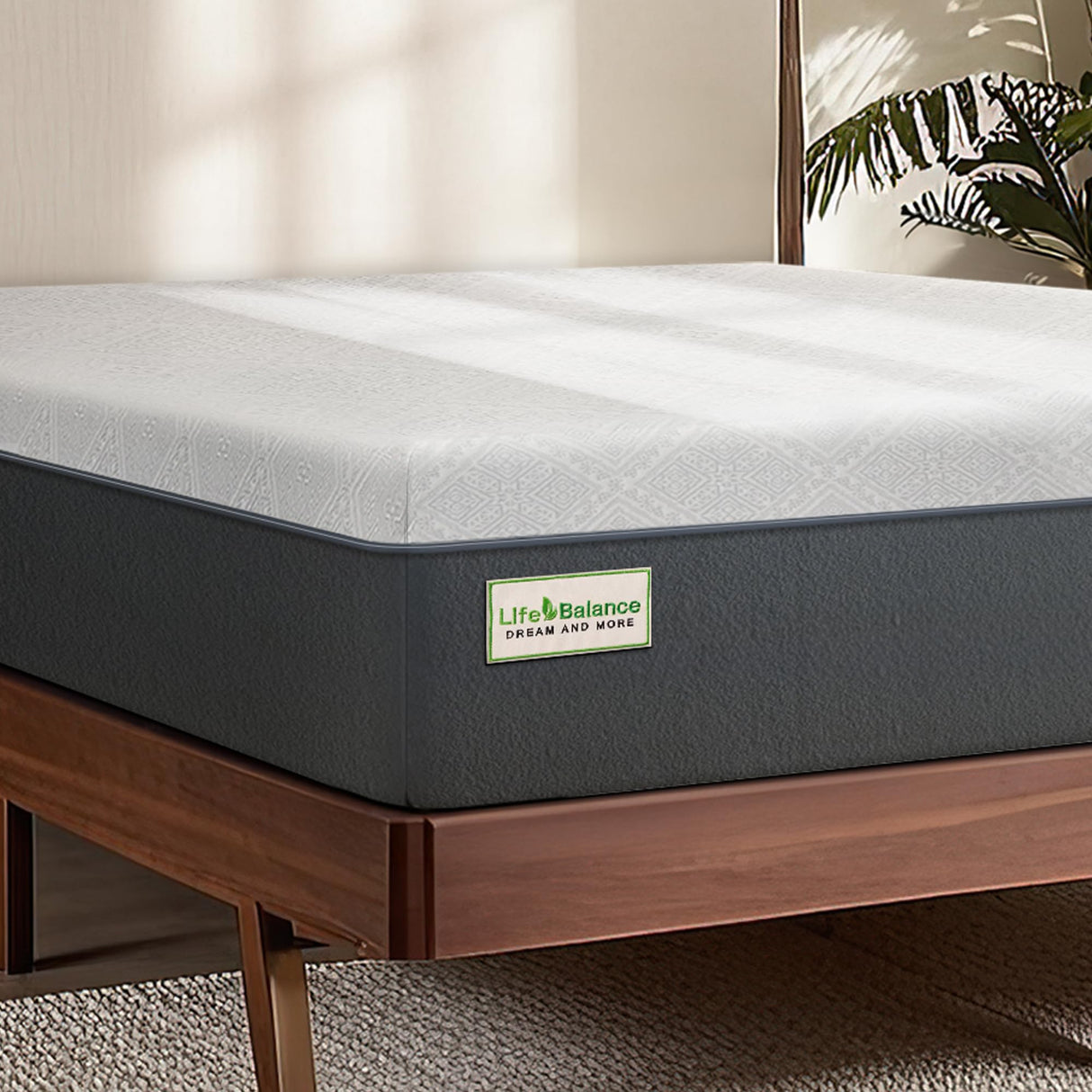 Queen Mattress, 10 Inch Cooling-Gel Memory Foam Mattress Assembled in The USA