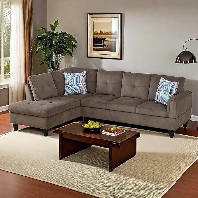 Sectional Couches for Living Room 2-Piece Modern Couch