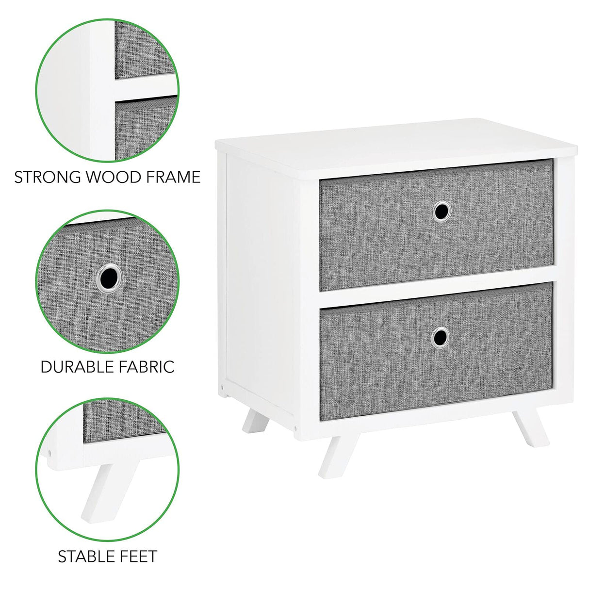 Mid-Century Modern Dresser Storage Organization Chest