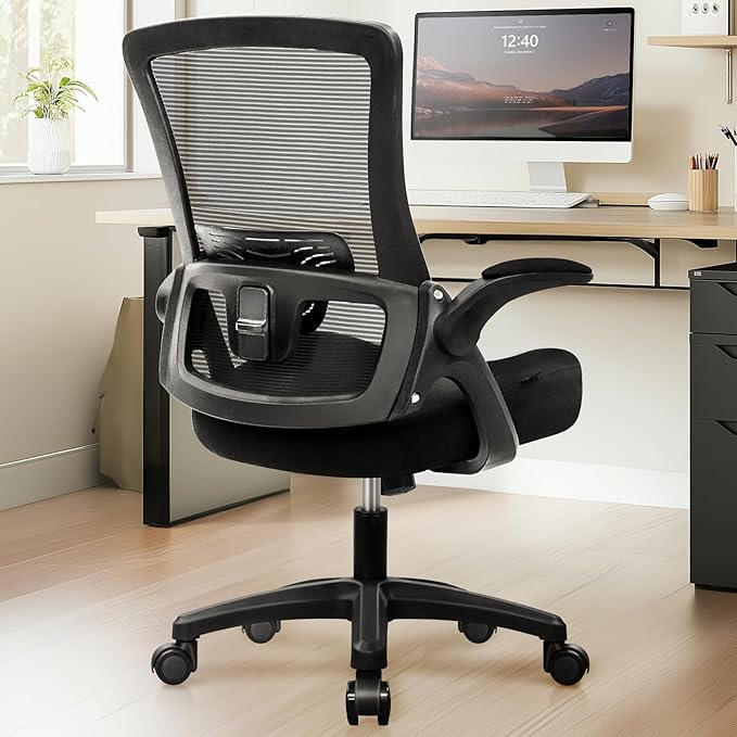High Back Mesh Office Chair with Adjustable Height Ergonomic Design Executive Lumbar