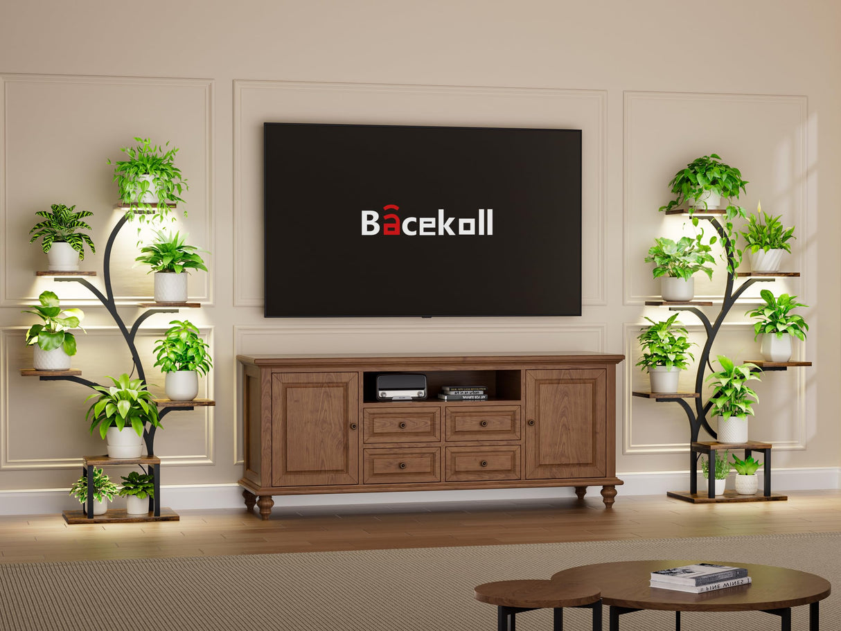 LushBeam 7-Tier Plant Stand with LED Grow Lights