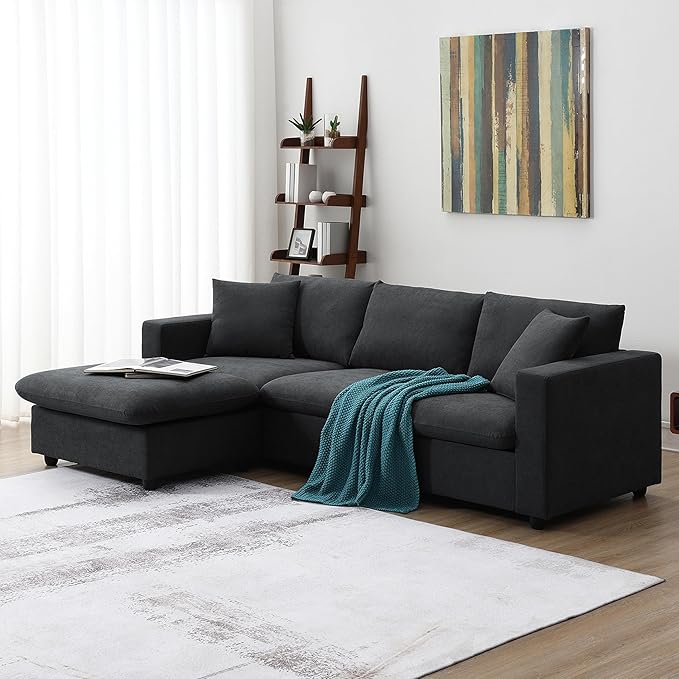 L-Shape Reversible Modular Sectional Sofa Couch