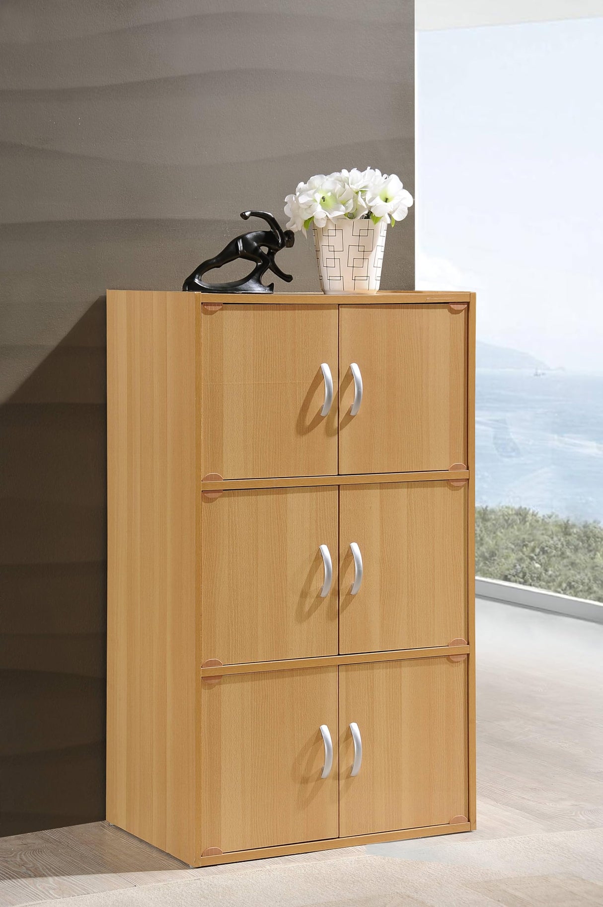 Bookcase Cabinet, Beech