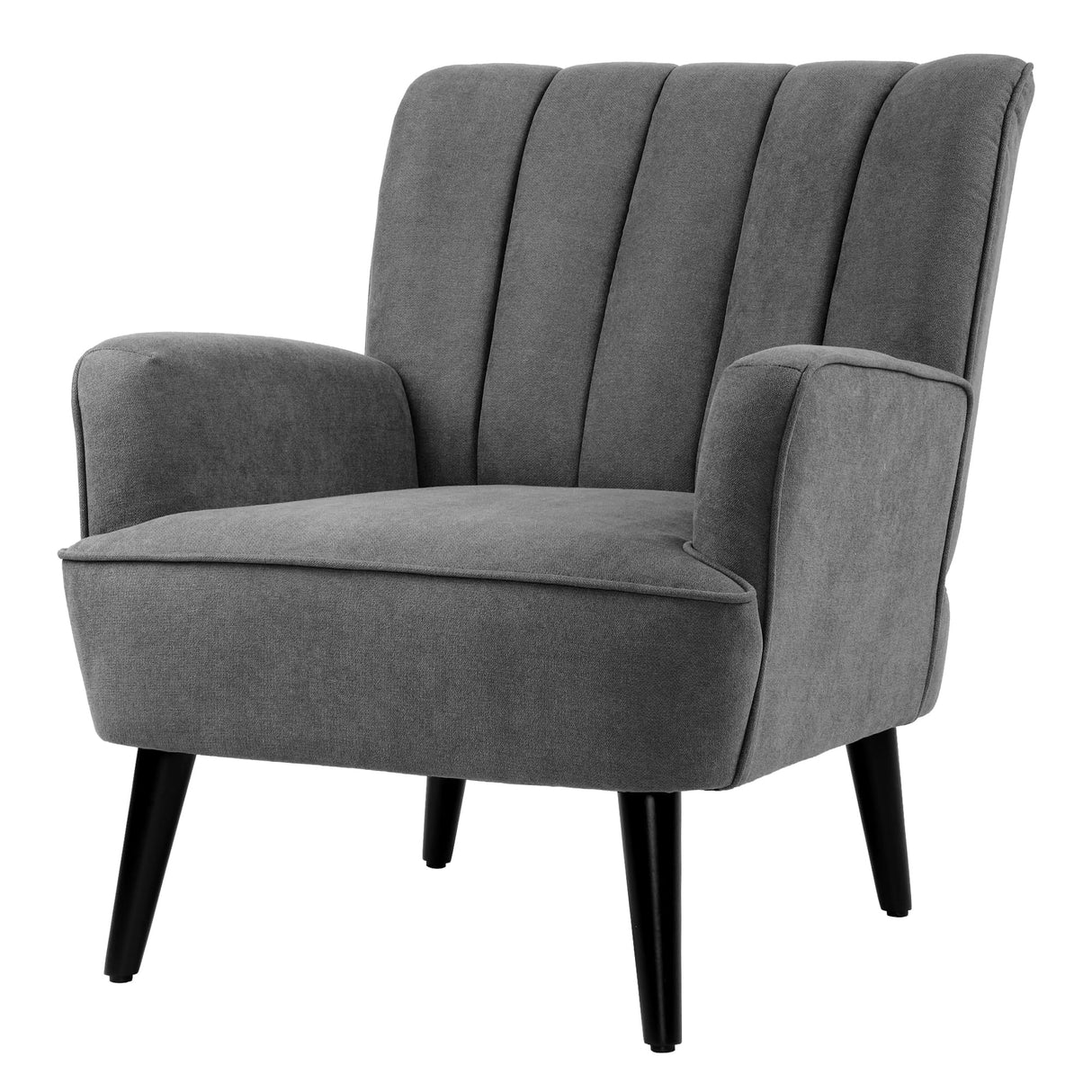 Accent Chairs, Fabric Upholstered Armchairs, Mid Century Modern Accent Chair