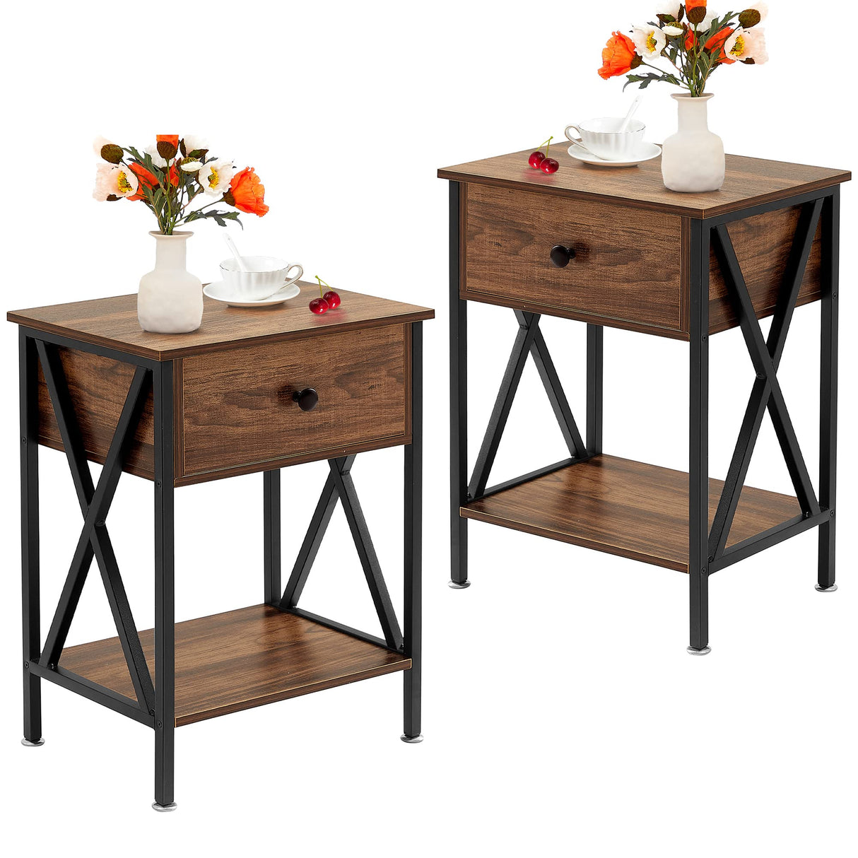 Night Stands for Bedroom Rustic Nightstand