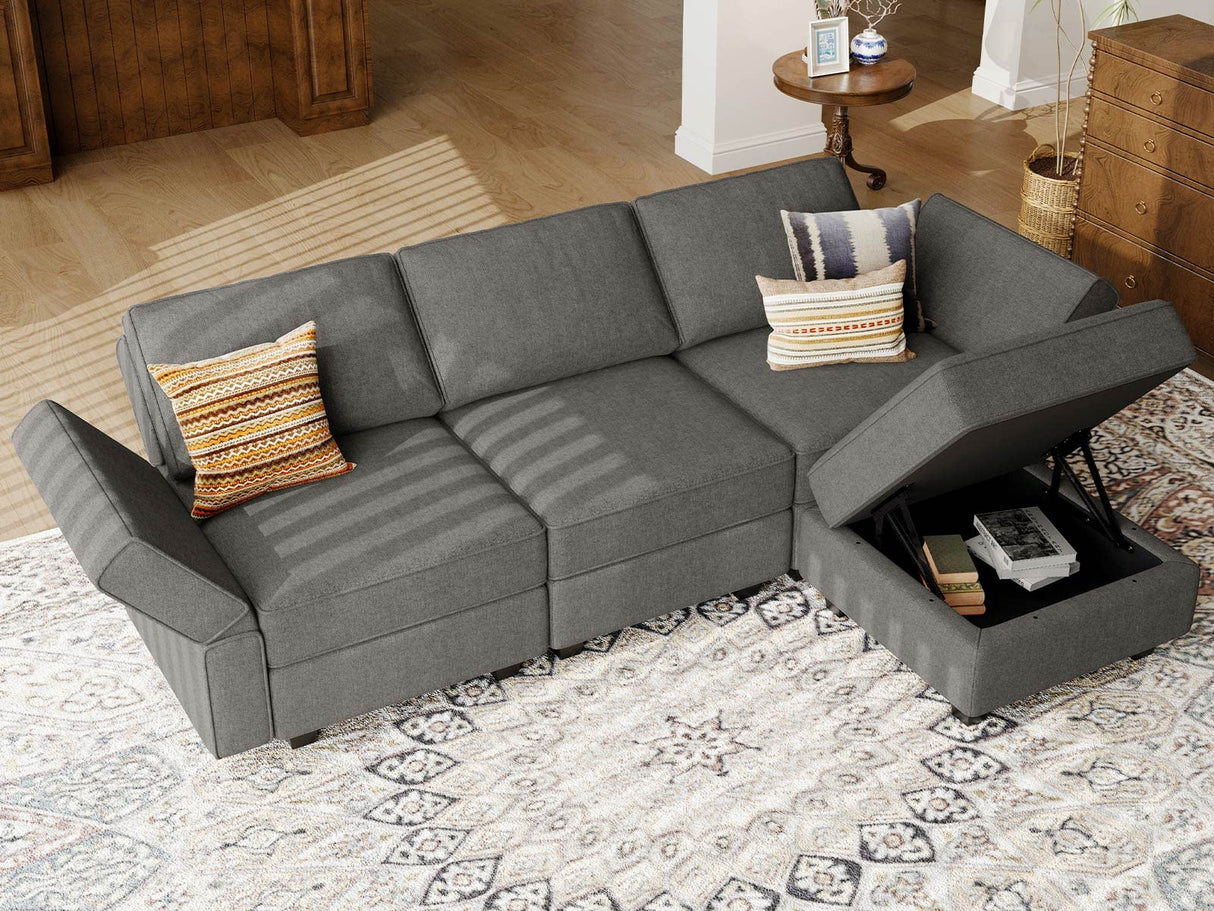 Sectional Sofa Modular L Shaped Couch 3 Seater Sectional Couch