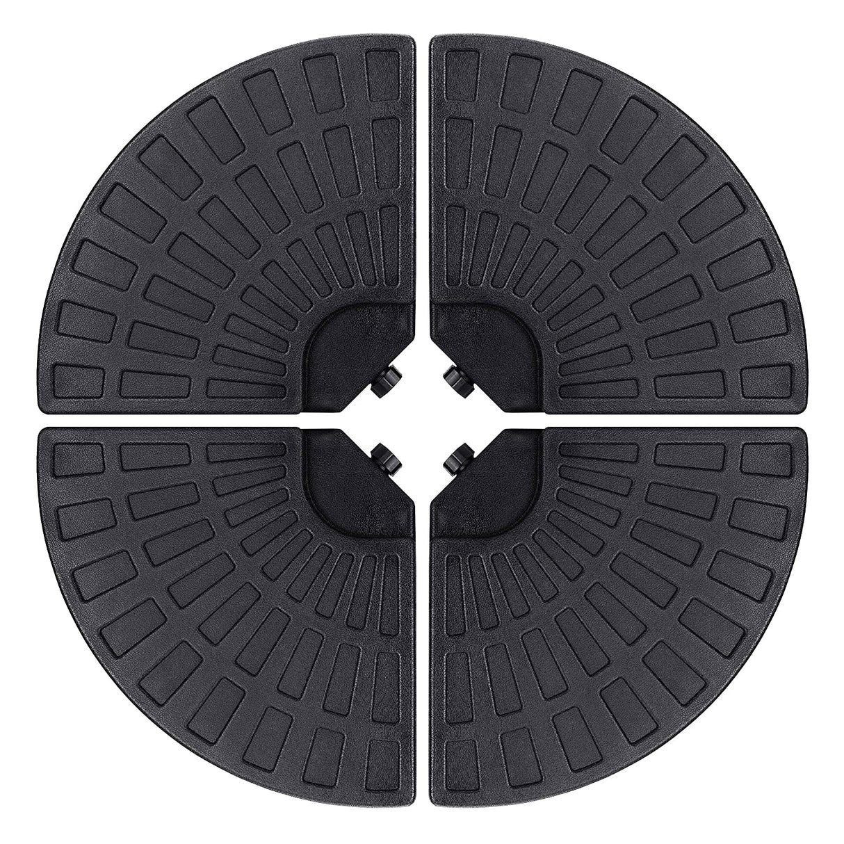 18.9" 4Pcs 13L Fan Shaped Water or Sand Filled Umbrella Base/Fan Style