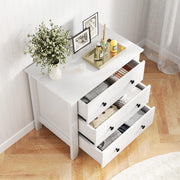 Dresser with 3 Drawers for Bedroom Storage - Chest of Drawers