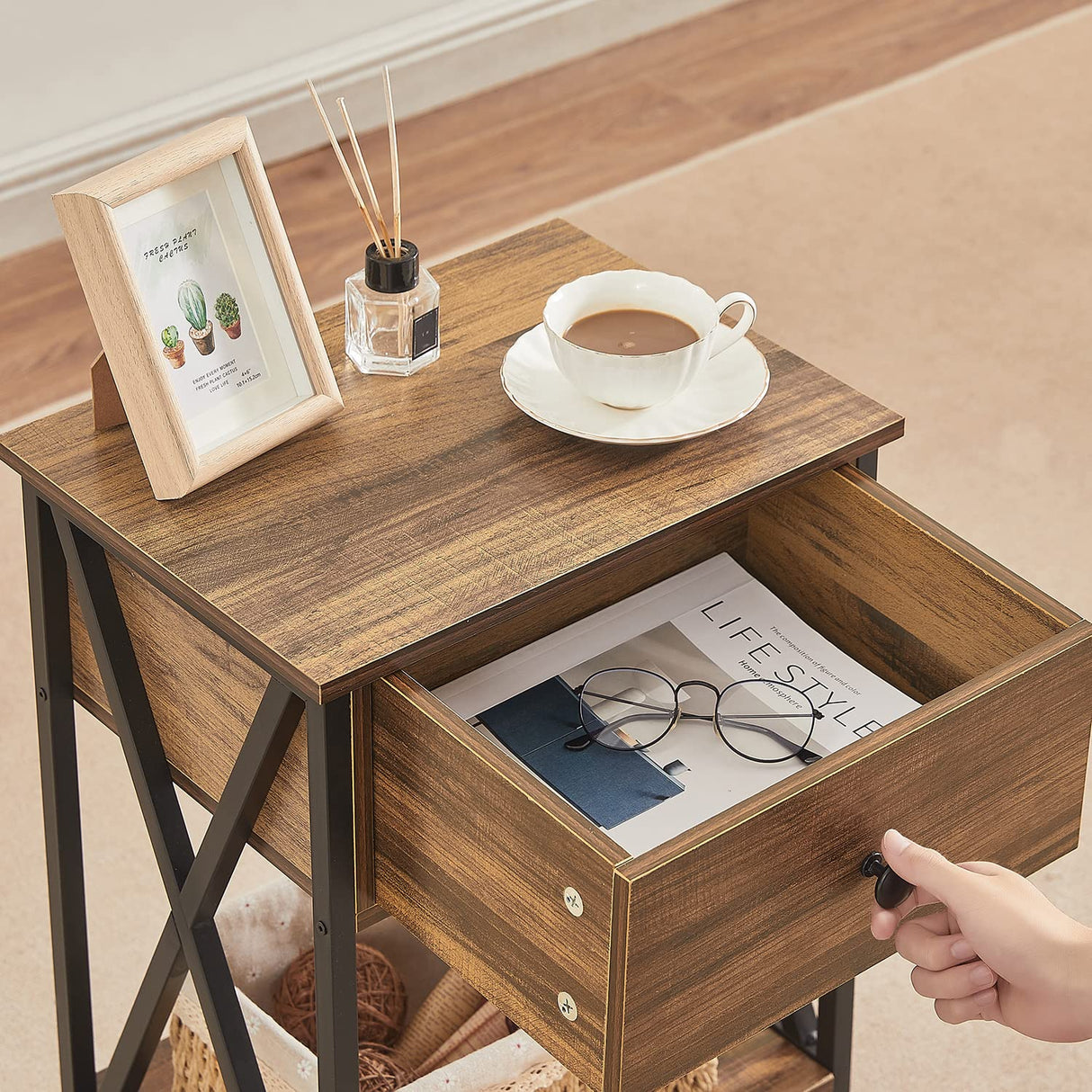 Night Stands for Bedroom Rustic Nightstand