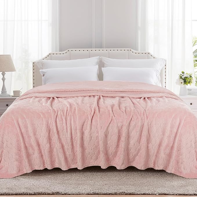 Fleece Bed Blanket King Super Soft Fluffy Fuzzy Plush Blanket