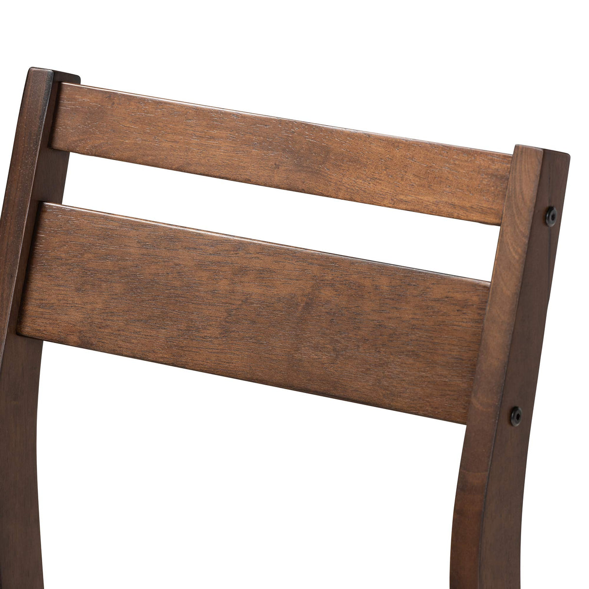 Lovy Modern and Contemporary Gray Fabric Upholstered Dark Walnut-Finished 5-Piece