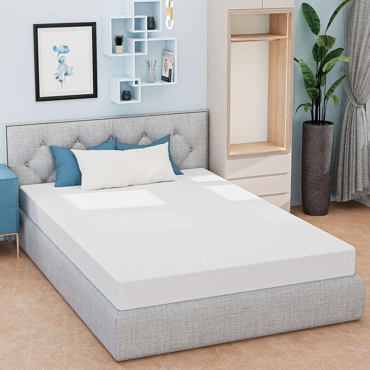 6 Inch Full Size Mattress, Gel Memory Foam Full Mattress, Pressure Relieving