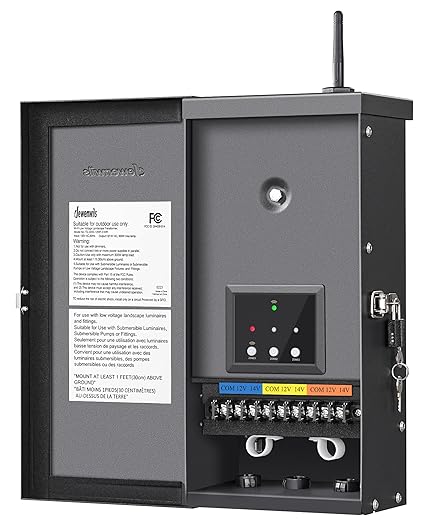 Voltage Landscape Transformer with 3 Zones, 2.4GHz Smart Low Voltage Transformer