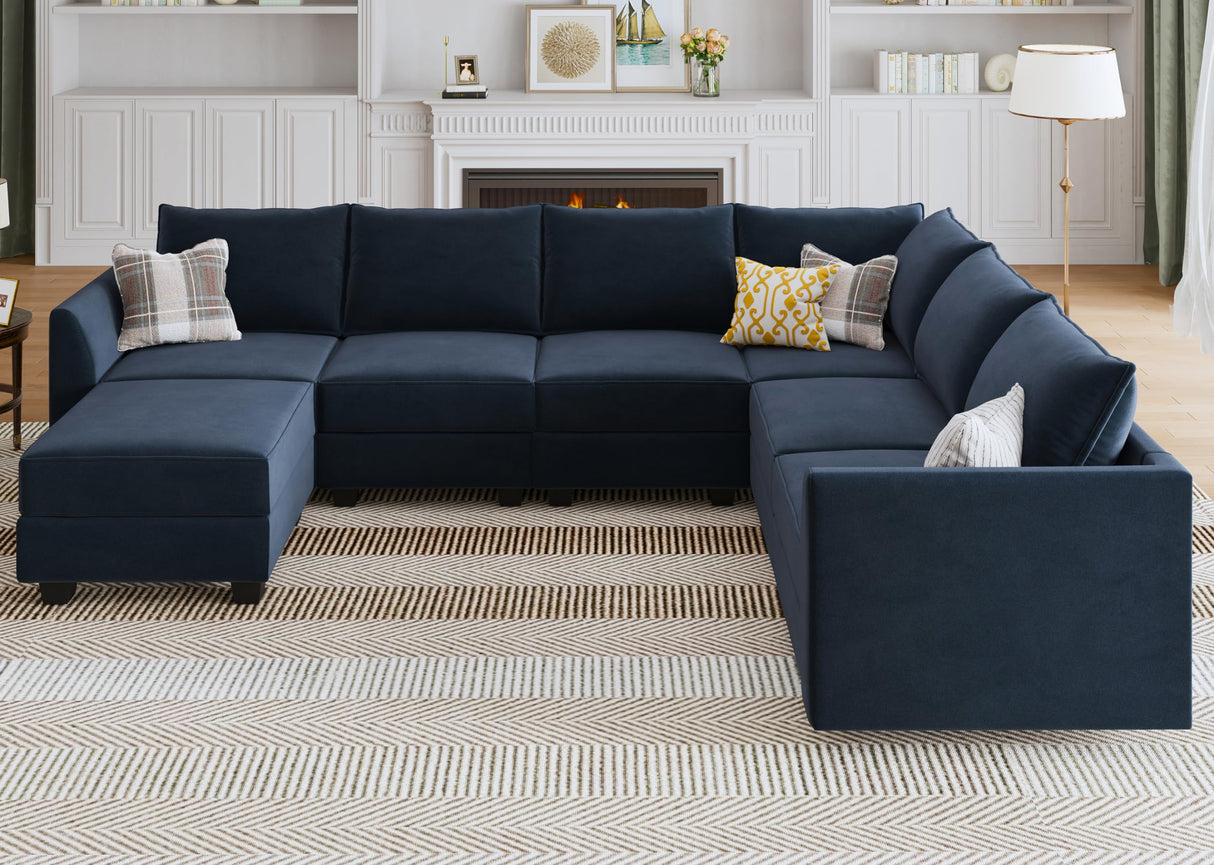 U Shaped Couch with Storage Oversized Modular Sectional Sofa Couch for Living Room