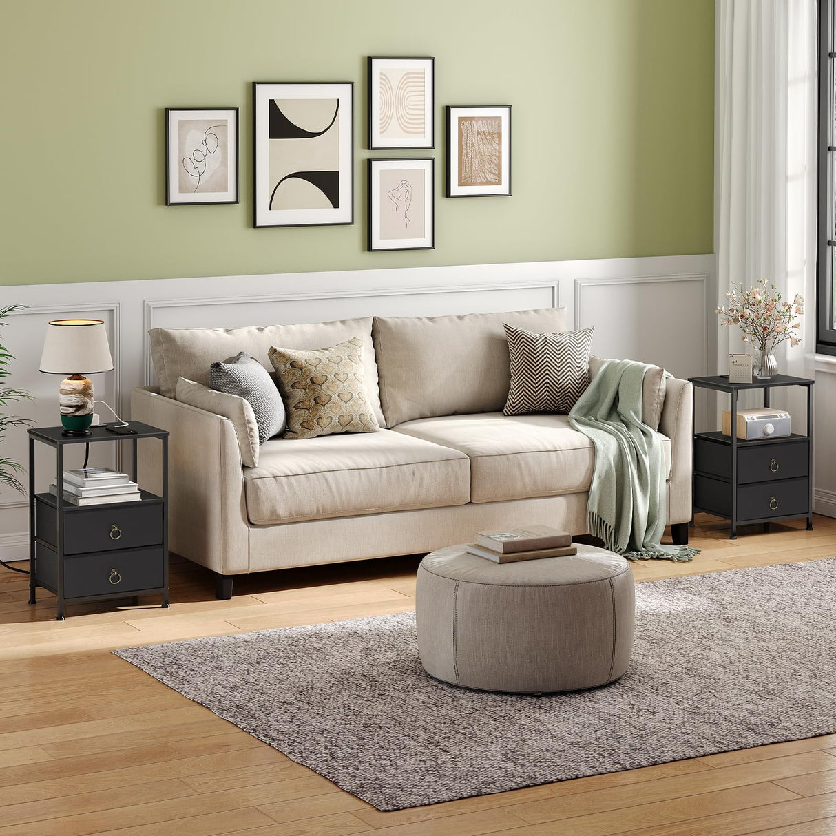 Nightstand with Charging Station