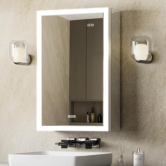 LED Medicine Cabinet with Mirror