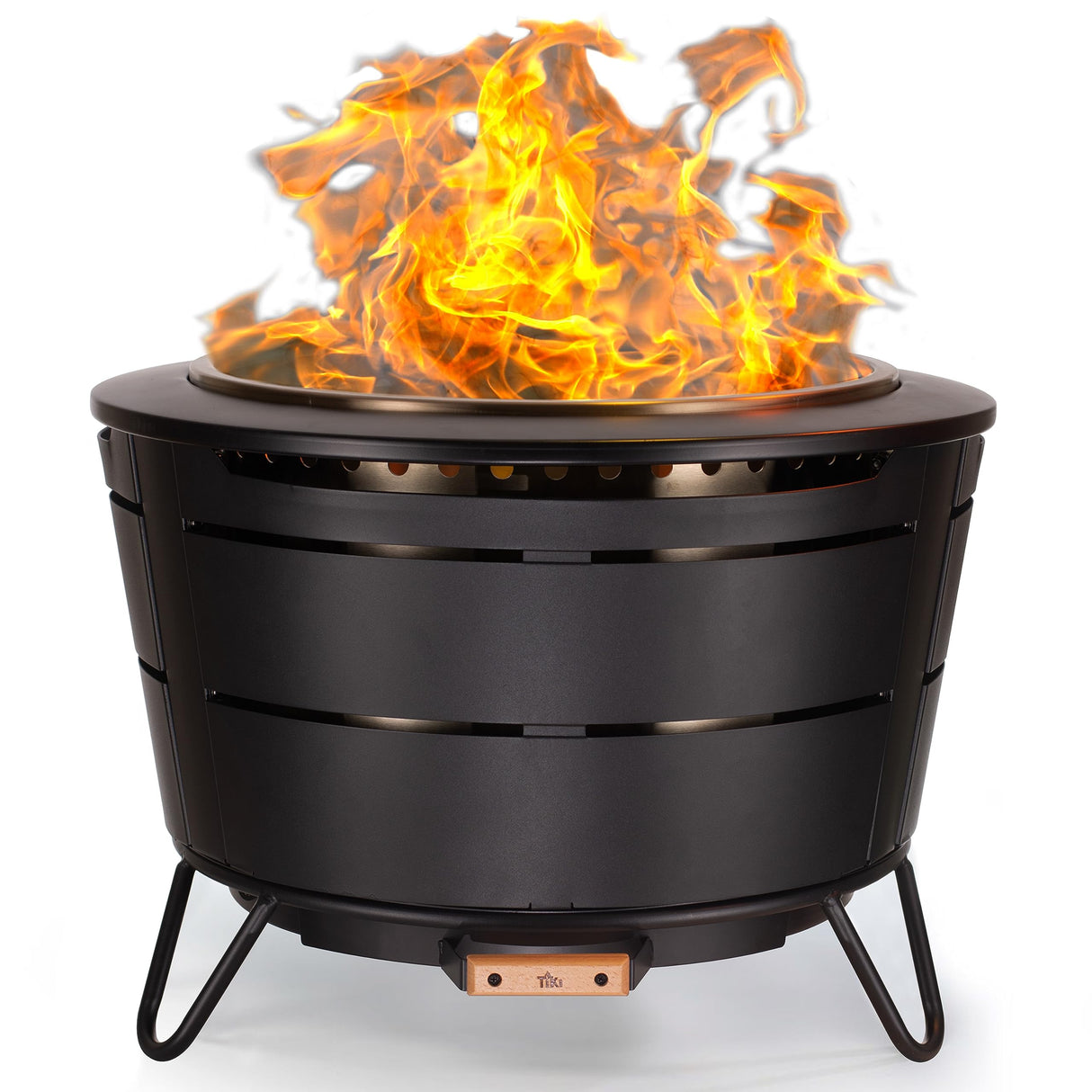 27.5-Inch Smokeless Reunion Fire Pit, Large Outdoor Fire Pit for Gatherings