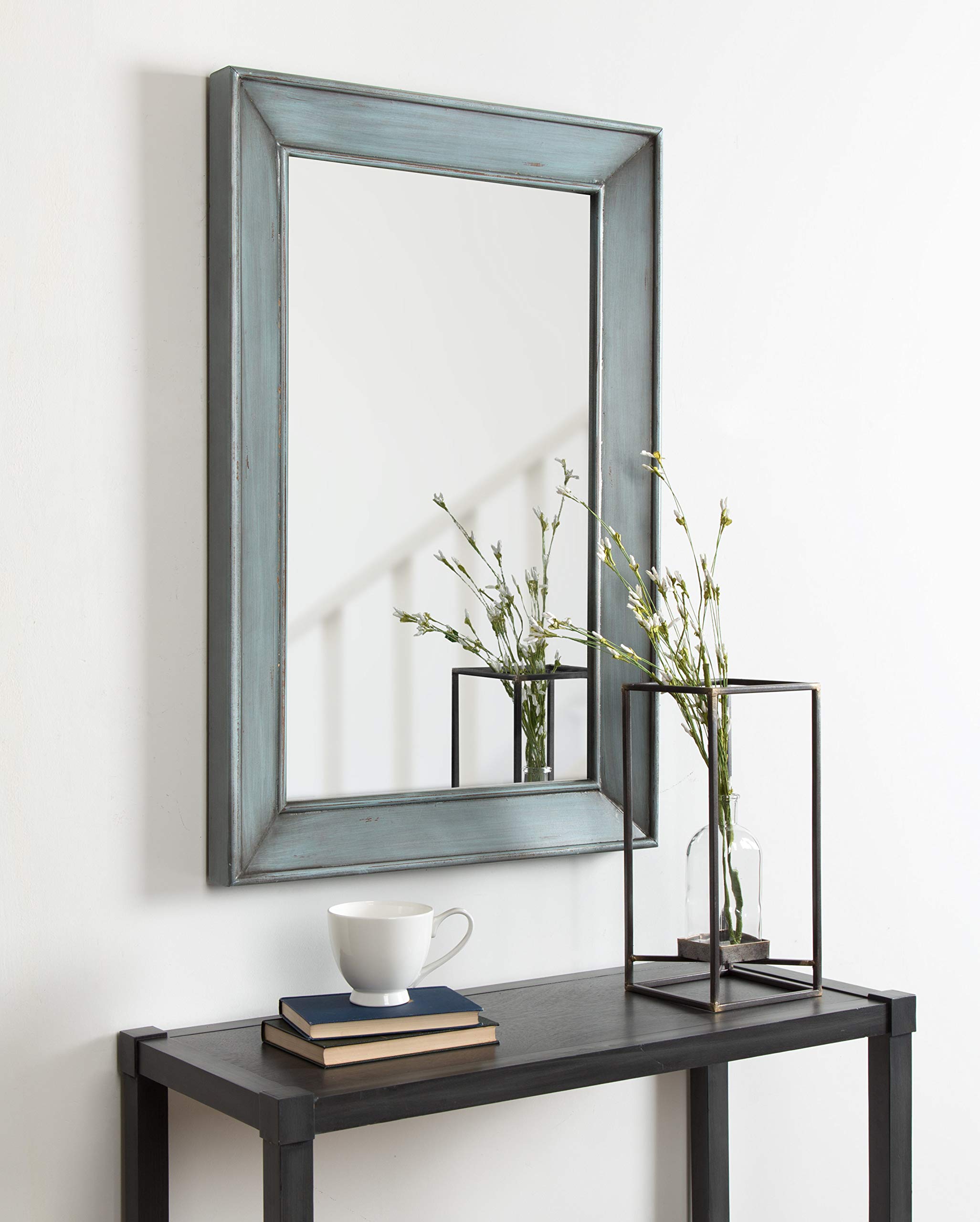 Yuda Wooden Rectangle Framed Wall Mirror