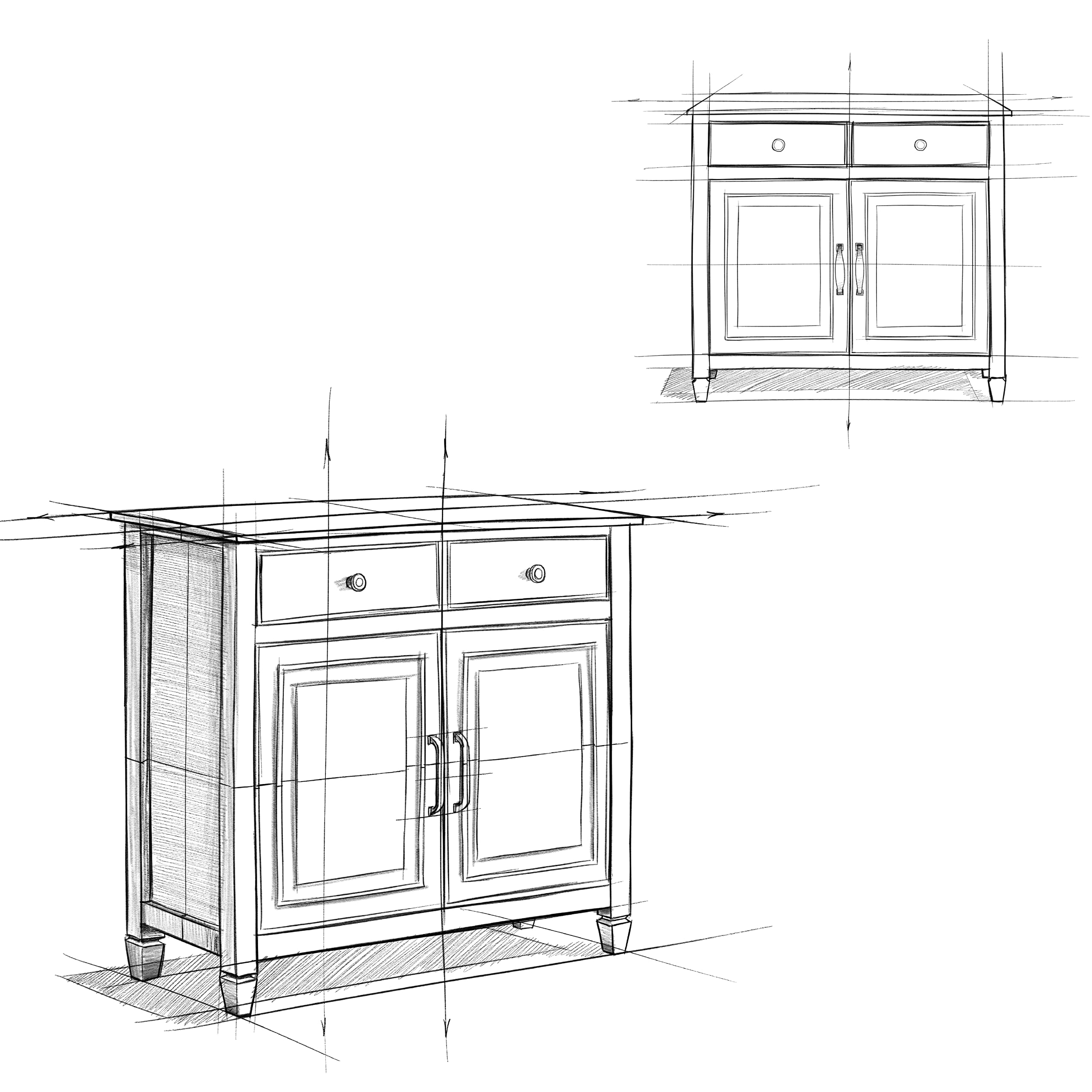 Connaught SOLID WOOD 40 Inch Wide Traditional Entryway Storage Cabinet in Dark Chestnut Brown